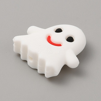 Ghost Food Grade Silicone Beads SIL-WH0002-77A-1