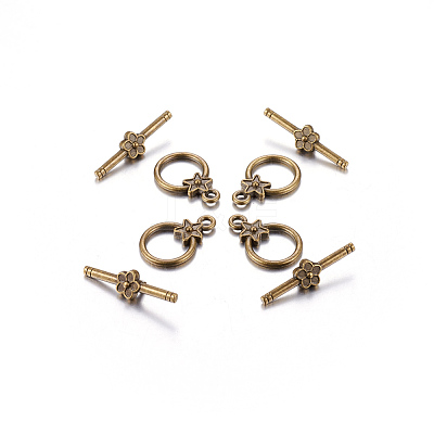 Tibetan Style Alloy Toggle Clasps LS-MLF1075Y-NF-1
