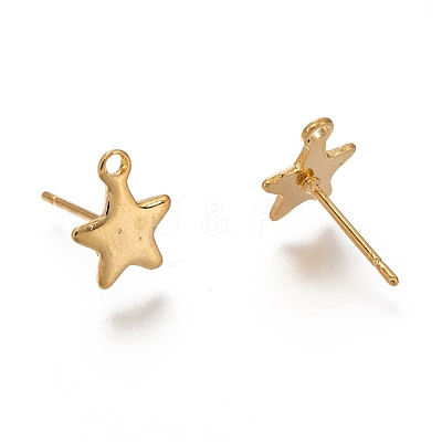 304 Stainless Steel Stud Earring Findings X-STAS-H130-19G-1