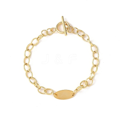 Brass Cable Chains Bracelets BJEW-JB12781-1