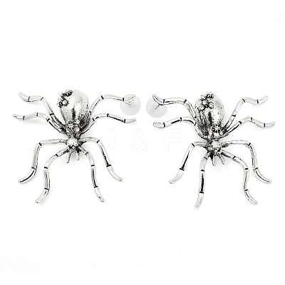 Alloy Rhinestone Stud Earrings EJEW-H155-01AS-1