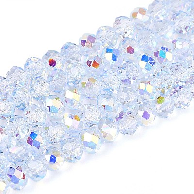 Transparent Glass Beads Strands EGLA-N016-3mm-02-1
