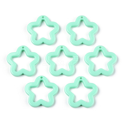 Opaque Acrylic Pendants MACR-M042-02I-1