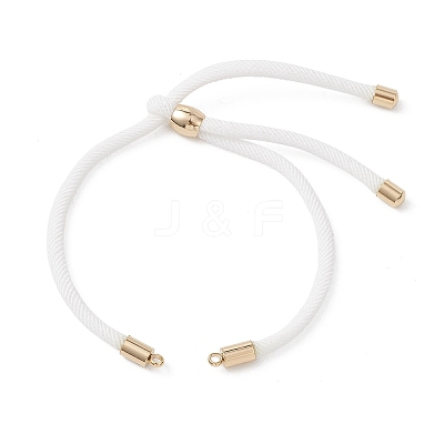 3MM Round Nylon Twisted Cord Slider Bracelet Making AJEW-JB01467-01-1