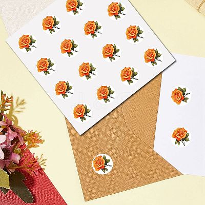 8 Sheets Plastic Waterproof Self-Adhesive Picture Stickers DIY-WH0428-078-1