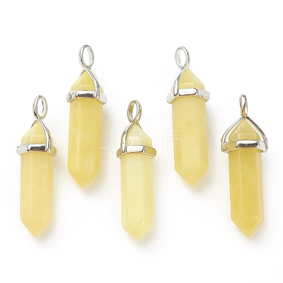 Natural Peridot Pointed Pendants G-M378-01P-A32-1