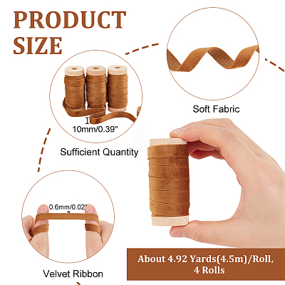 Velvet Ribbon OCOR-WH0060-71B-1