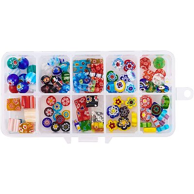 Handmade Millefiori Lampwork Beads LAMP-PH0002-10-1