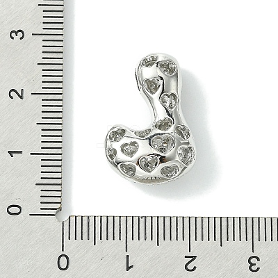 Rack Plating Brass Cubic Zirconia Pendants KK-S378-02P-L-1