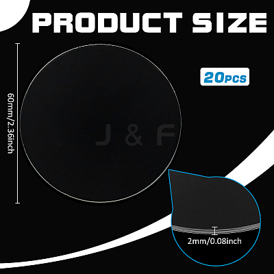 Flat Round Acrylic Chassis Display Pedestals DIY-FG0005-55A-1