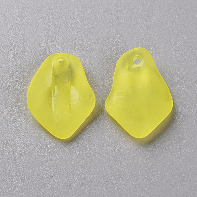 Transparent Frosted Acrylic Pendants MACR-S371-03A-717-1