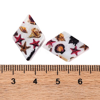 Natural Freshwater Shell Pendants BSHE-S304-19C-1