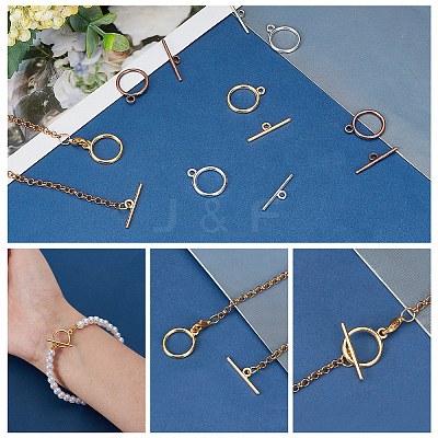 Tibetan Style Alloy Toggle Clasps TIBE-PH0004-01-NR-WH-1