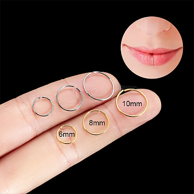G23 Titanium Lip Ring WGF6EBC-04-1
