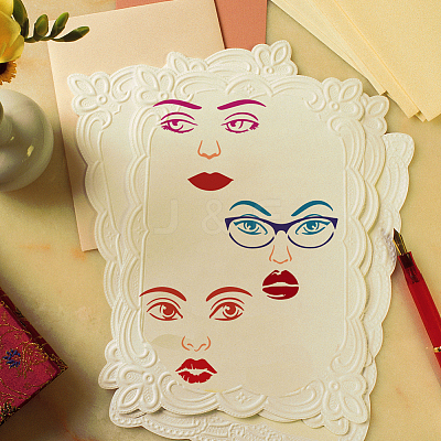 4Pcs 4 Styles PET Hollow Out Drawing Painting Stencils DIY-WH0394-0137-1