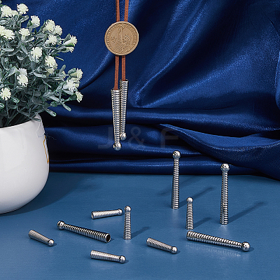 12Pcs 2 Styles Alloy Cord Ends FIND-FH0008-98-1
