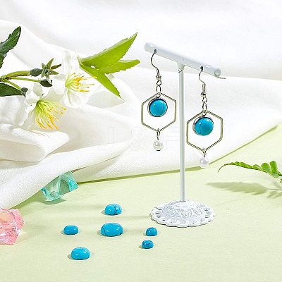 Synthetic Turquoise Cabochons G-AR0001-02-1