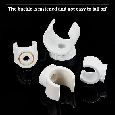 40Pcs 4 Style PVC Plastic U-Hook Holder FIND-CA0005-29-1