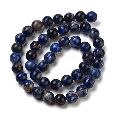Natural South Africa Sodalite Beads Strands G-S259-35-8mm-1