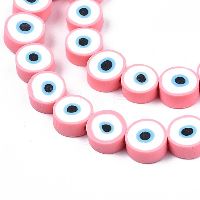 Handmade Polymer Clay Beads Strands X-CLAY-S096-041B-1
