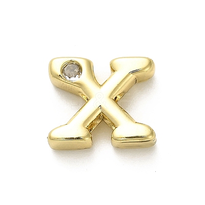 Rack Plating Brass Cubic Zirconia Beads KK-L210-008G-X-1