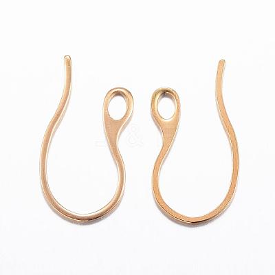 Ion Plating(IP) 304 Stainless Steel Earring Hooks X-STAS-H383-28G-1