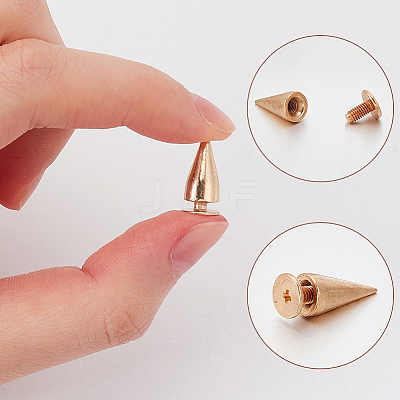 120Pcs 12 Styles Alloy Rivets Sets FIND-WR0011-56G-1