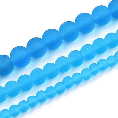 Transparent Glass Beads Strands GLAA-T032-T8mm-MD06-1