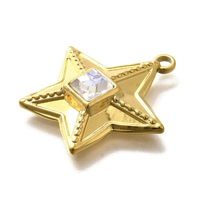304 Stainless Steel Pendants STAS-Q346-08G-01-1