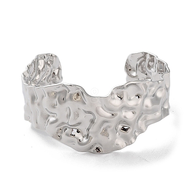 Brass Twist Cuff Bangles BJEW-D039-02P-1