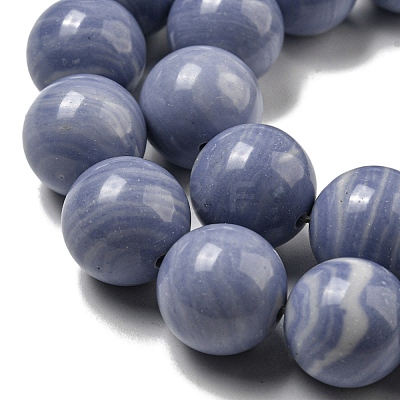 Synthetic Blue Lace Agate Beads Strands G-B071-F02-04-1