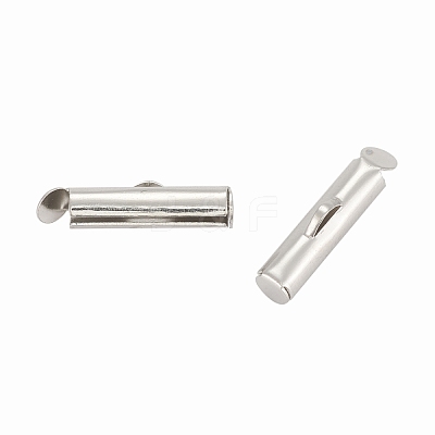 Iron Slide On End Clasp Tubes X-IFIN-R212-1.6cm-P-1