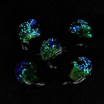 Luminous Handmade Silver Foil Lampwork Beads LAMP-F022-05F-1