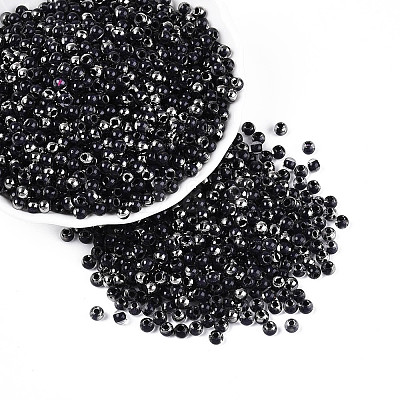Transparent Inside Colours Glass Seed Beads SEED-T007-19A-01-1