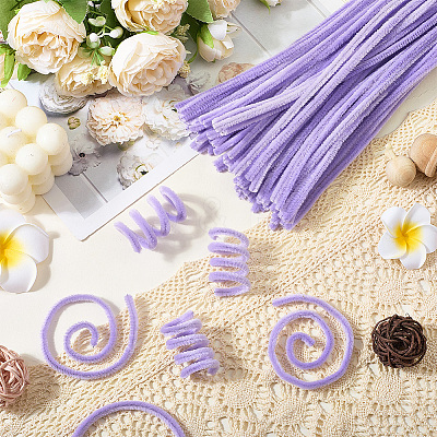 100Pcs DIY Plush Sticks FIND-SP0004-72A-1