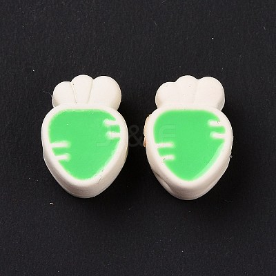 Rubberized Style Acrylic European Beads SACR-E009-02-1