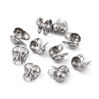 Tarnish Resistant 304 Stainless Steel Bead Tips STAS-R055-12-1