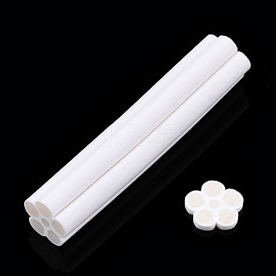 Luminous Handmade Five Petal Flower Polymer Clay Canes CLAY-T016-85G-1