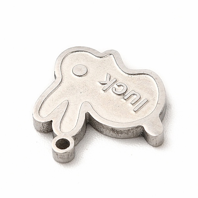 304 Stainless Steel Pendant Enamel Settings STAS-F291-01P-1