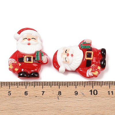 Christmas Opaque Resin Cabochons CRES-Z015-01C-1