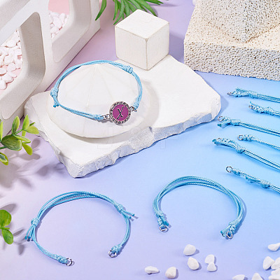 20Pcs Adjustable Korean Waxed Polyester Cord Bracelet Making BJEW-TAC0051-09-1
