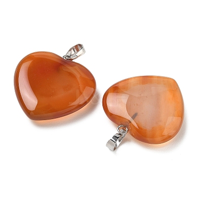 Natural Carnelian Pendants X-G-G956-B52-FF-1