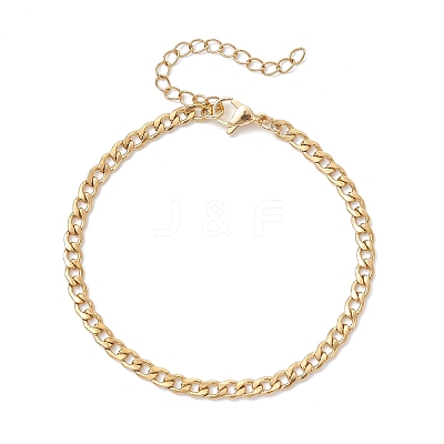 304 Stainless Steel Cuban Link Chain Bracelets for Women BJEW-JB12681-1
