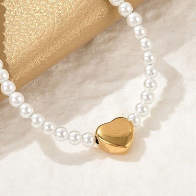 Plastic Imitation Pearl Beads Bracelets for Women BJEW-M056-10G-05-1