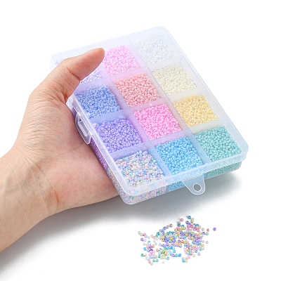 180G 12 Colors 13/0 Glass Seed Beads SEED-YW0002-10-1