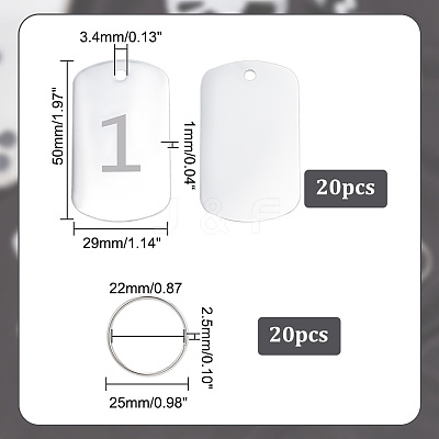 1 Set Aluminum Pendants FIND-GA0002-89B-1