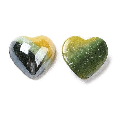 Two Tone Glass Cabochons GLAA-B012-40-1