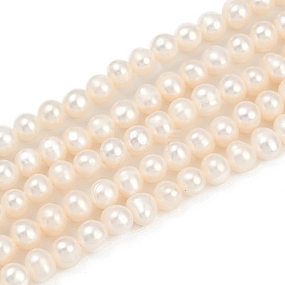 Natural Cultured Freshwater Pearl Beads Strands PEAR-I007-07Y-02A-1