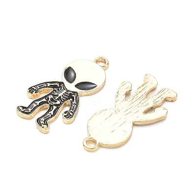 Skull Alloy Enamel Pendants AL-CBAD3B4-04G-02-1