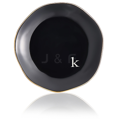 Round Ceramic Jewelry Dish AJEW-WH20067-015C-1